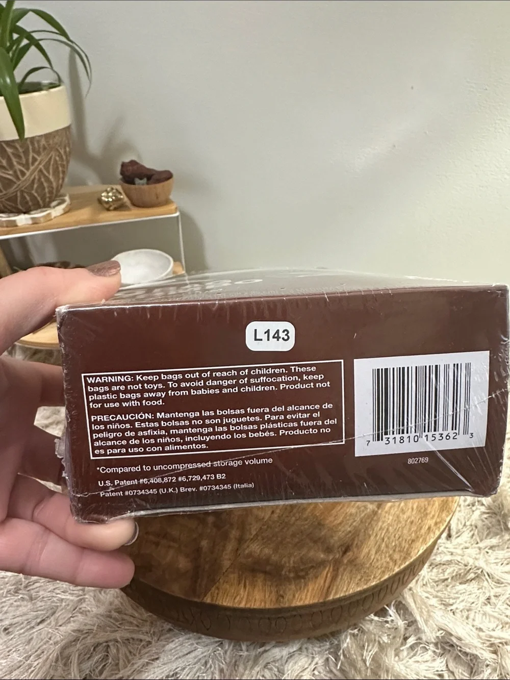 Ziplock contains large